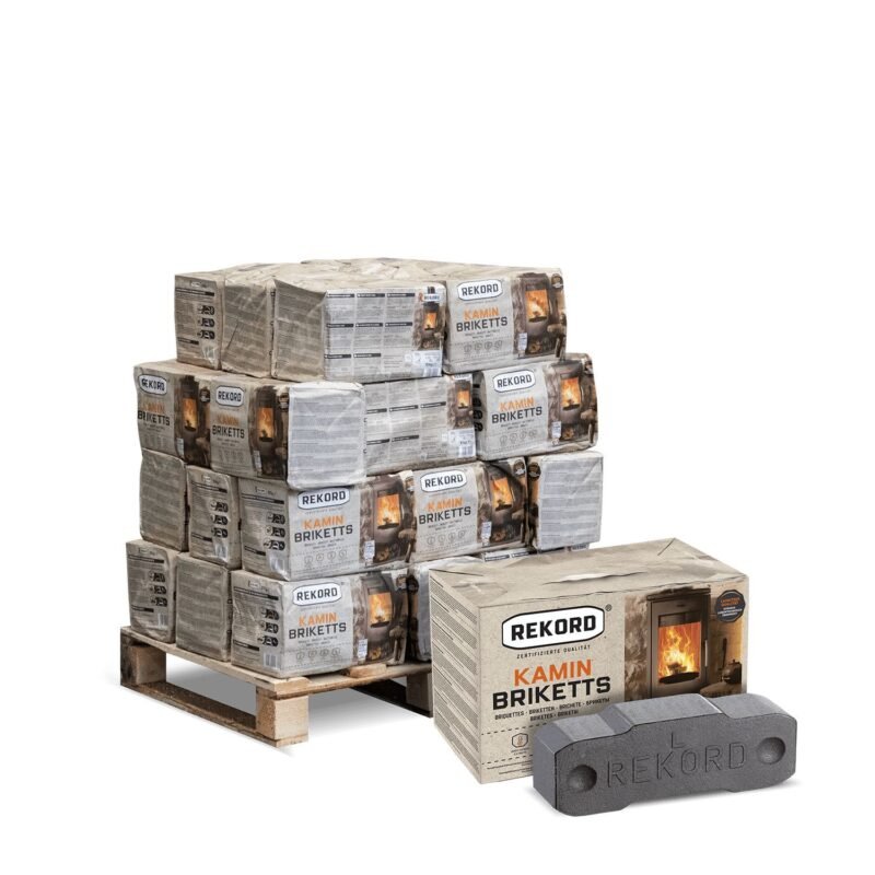 Rekord Braunkohlebriketts - Palette (10kg x 30) Paket 300kg