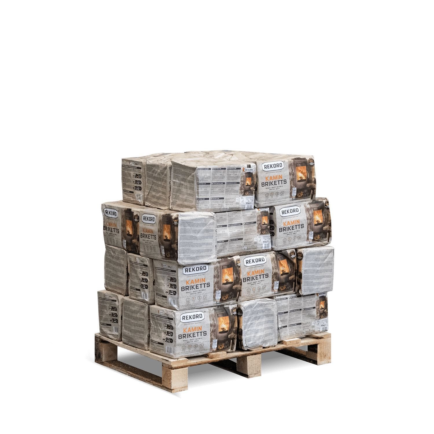 Rekord Braunkohlebriketts - Palette (10kg x 30) Paket 300kg