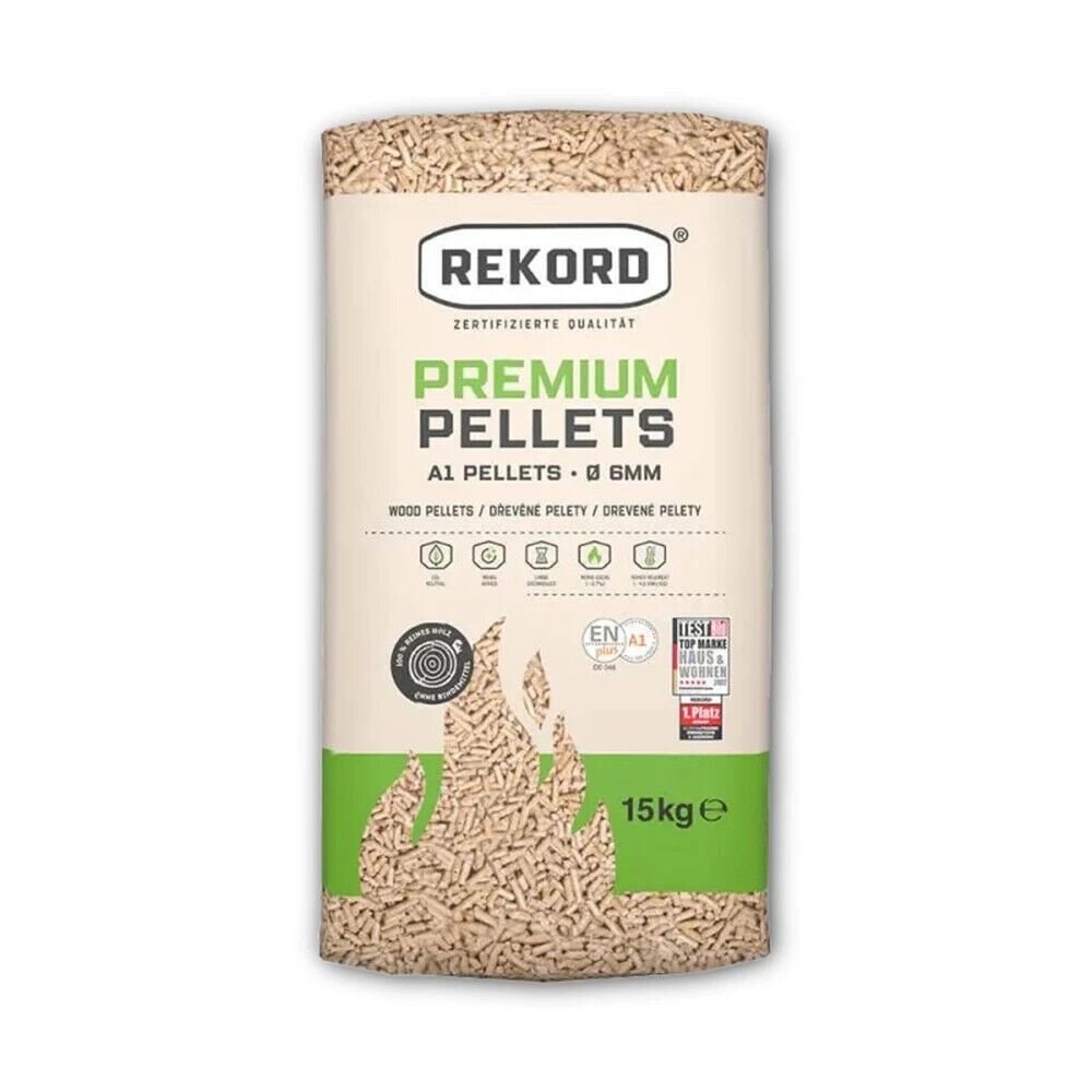 Holzpellets REKORD 6mm ENplusA1 Pellets Nadelholz Palette 990kg