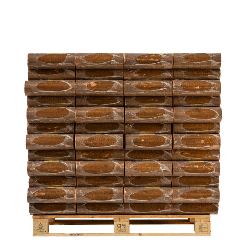 Pollmeier Premium Plus Buchenholzbriketts PEFC – Palette (96 × 10 kg) – 960 kg
