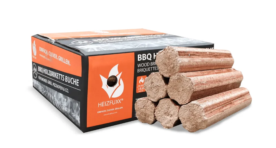 Heizfuxx BBQ Buchenholzbriketts Palette (36 × 18 kg )– 648 kg